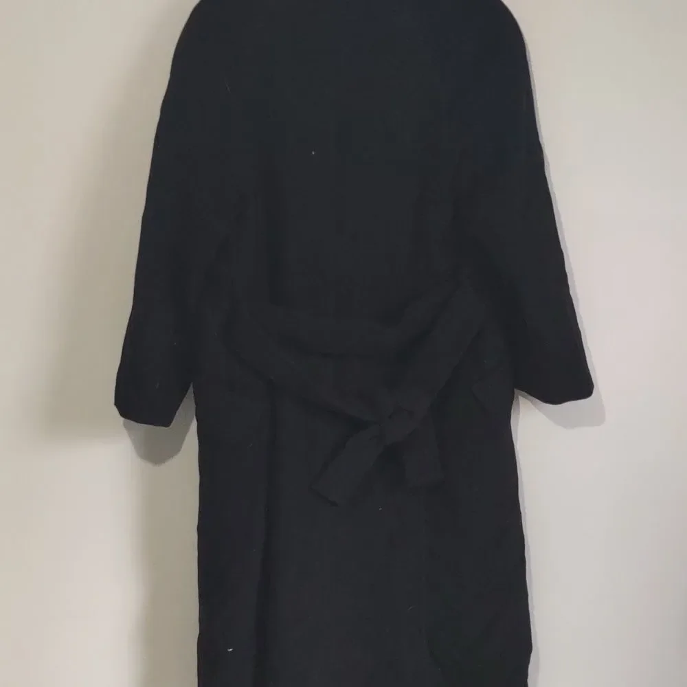 Elegant Black Pea Coat for Women - Picture 8 of 10